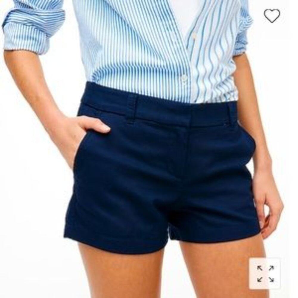 Tommy Hilfiger Black Janie Fit Chino Shorts Size 10 New With Tags